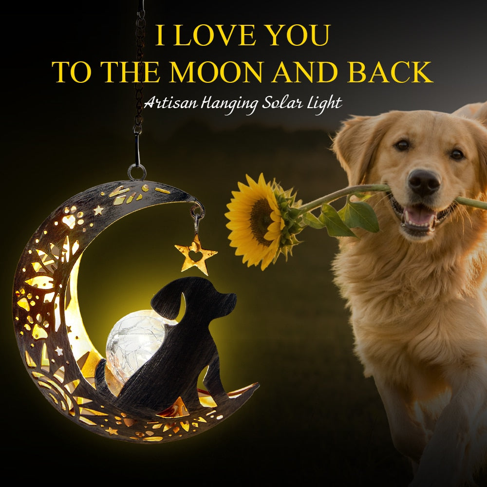 I Love You to the Moon & Back Garden Solar Lantern