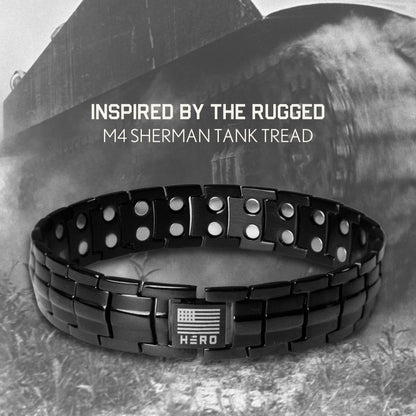 40% OFF - Sherman Tank Track Titanium Magnetic Bracelet
