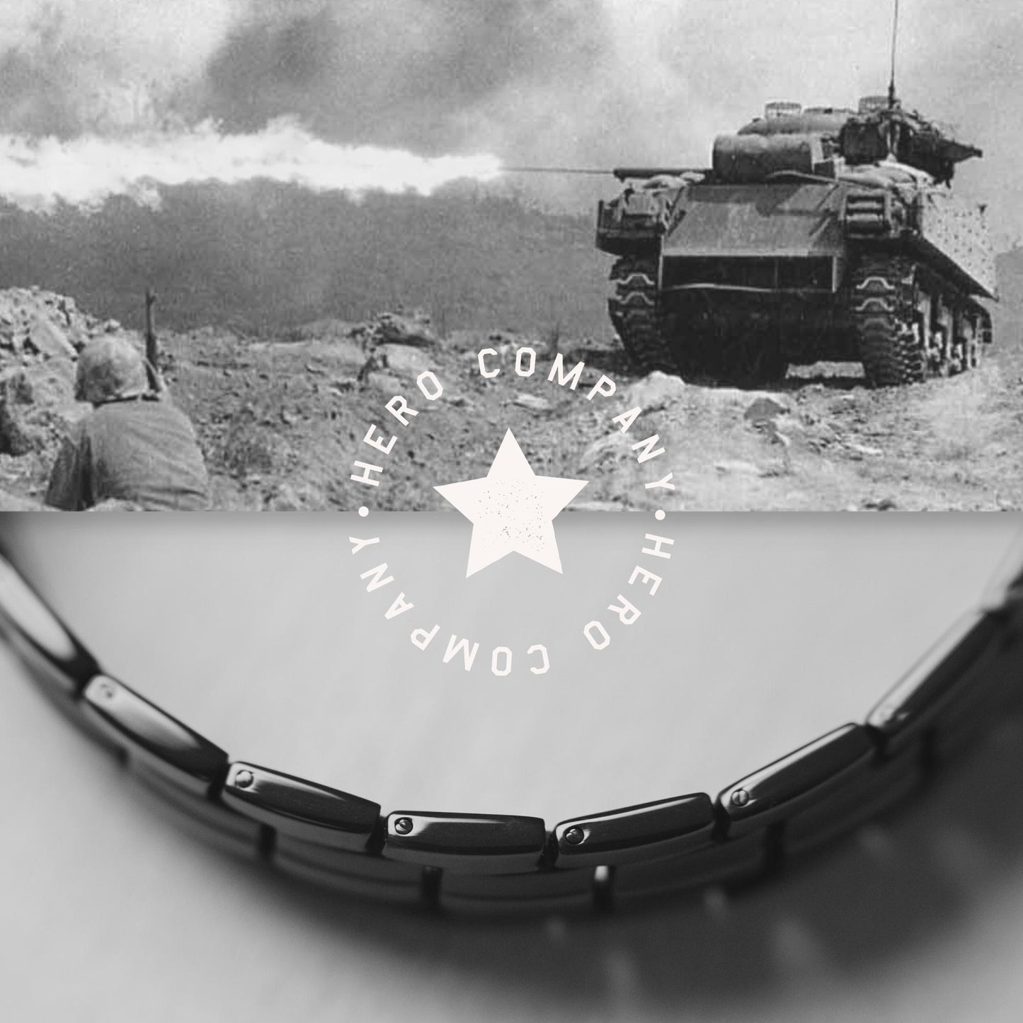 40% OFF - Sherman Tank Track Titanium Magnetic Bracelet