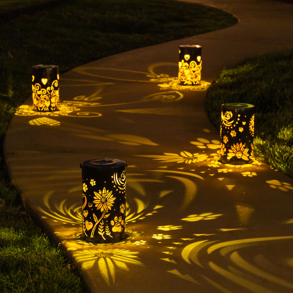 Pathway to My Heart Artisan Shadow Solar Lantern