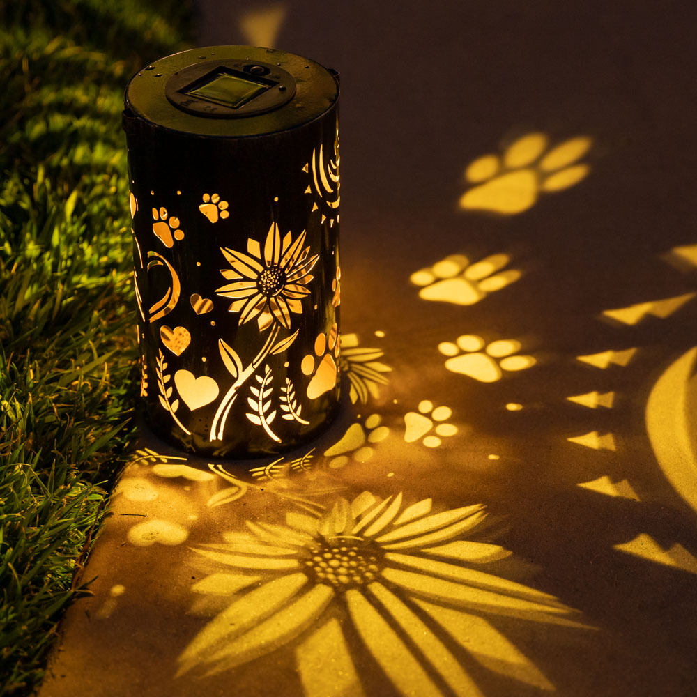 Pathway to My Heart Artisan Shadow Solar Lantern