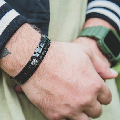 40% OFF - Sherman Tank Track Titanium Magnetic Bracelet