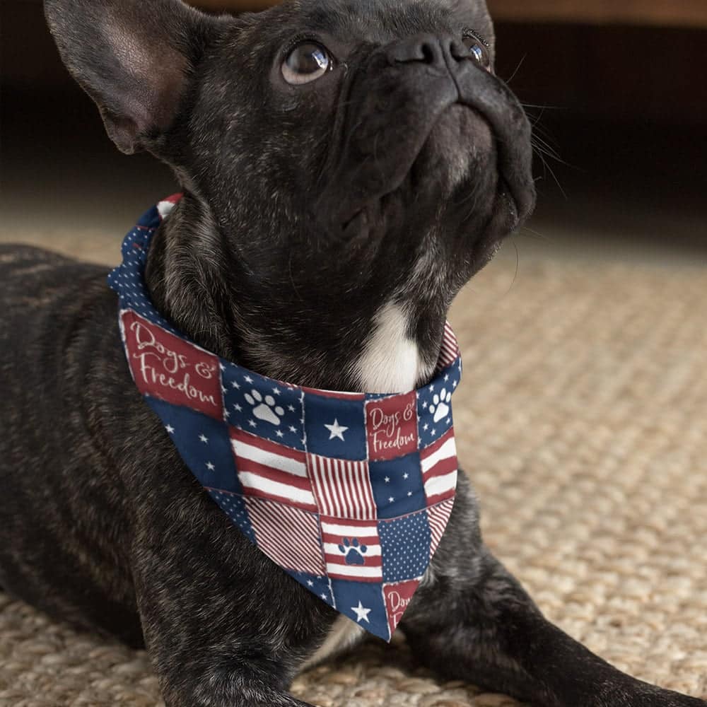 Stars & Stripes Patriotic Dog Bandana