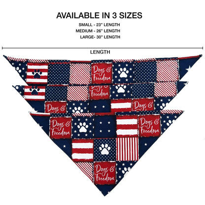 Stars & Stripes Patriotic Dog Bandana
