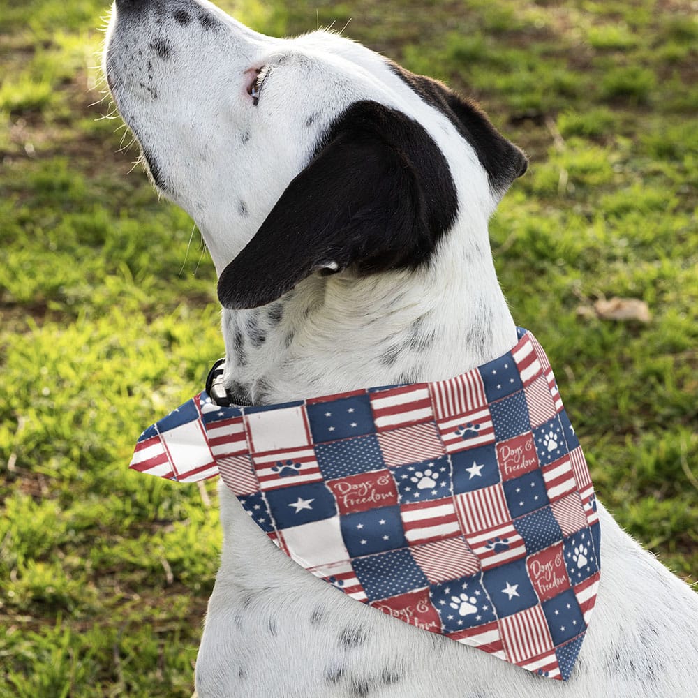 Stars & Stripes Patriotic Dog Bandana