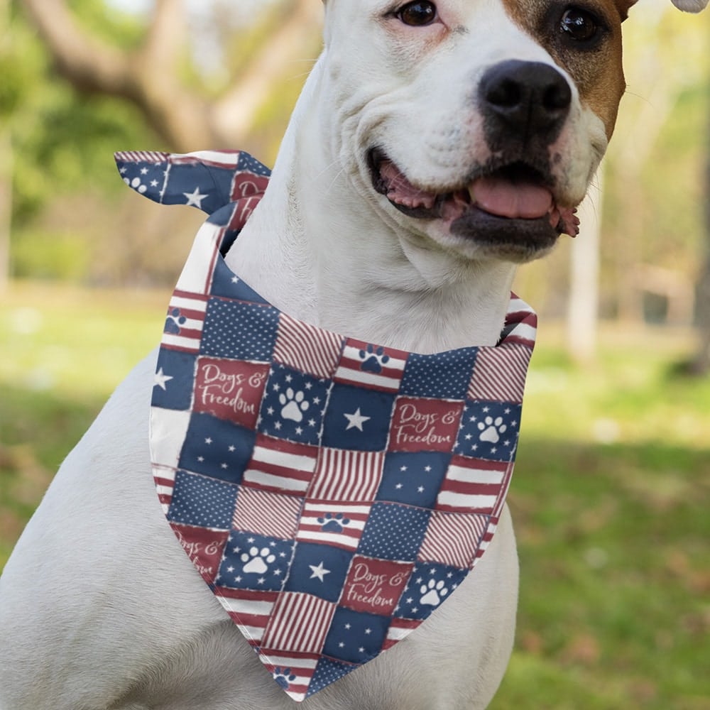 Stars & Stripes Patriotic Dog Bandana