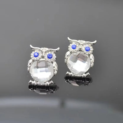 Crystal Owl Pendant Necklace