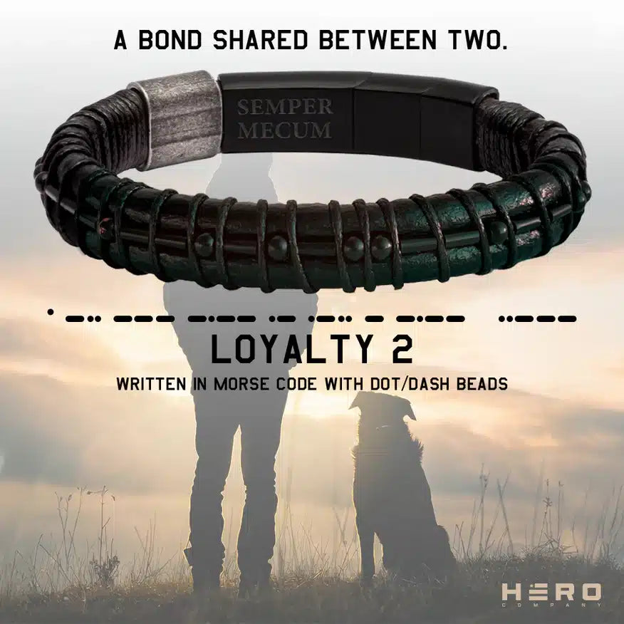 Loyal Friend Morse Code Legacy Urn Bracelet